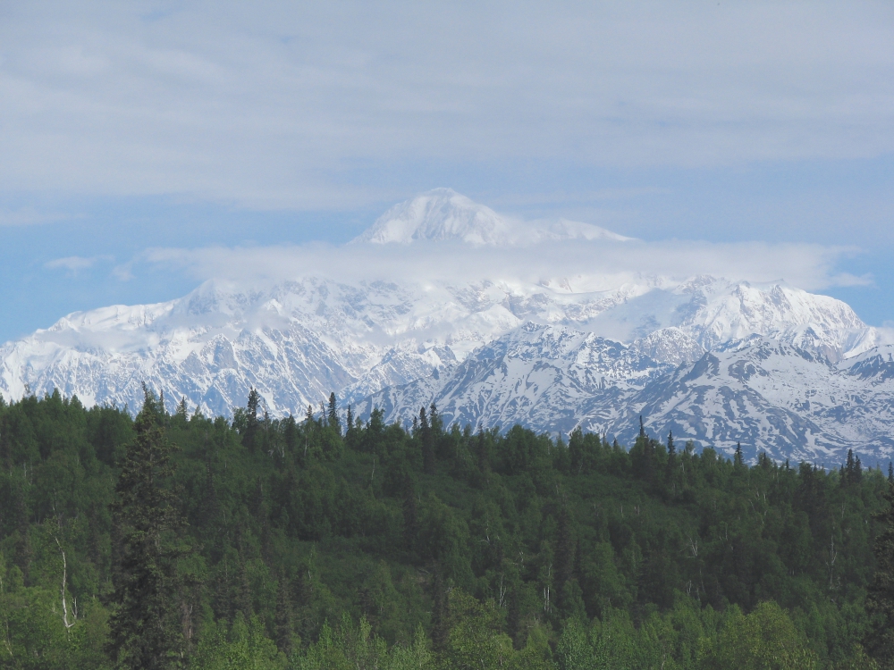 Mt. McKinley or Denali viewed from the south side.